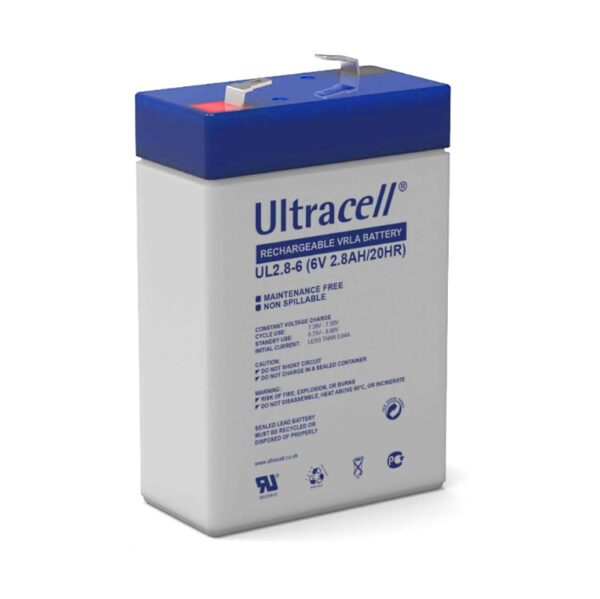 Ultracell UL 2.8-6, Olovna VRLA baterija 6V 2.8Ah